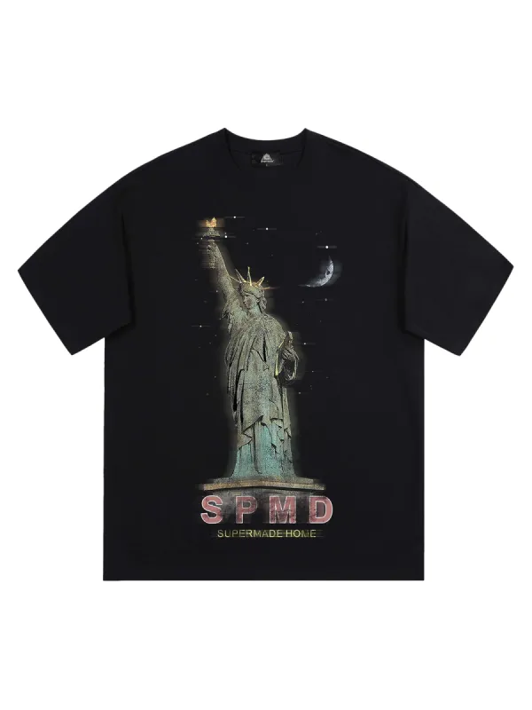 Thesupermade Statue Of Liberty Vintage T-shirt - 2132 sold by Thesupermade