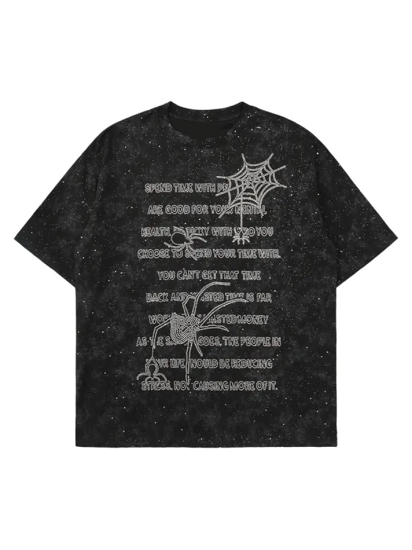 Thesupermade Diamond Star Spider Street Rap T-Shirt sold by Thesupermade