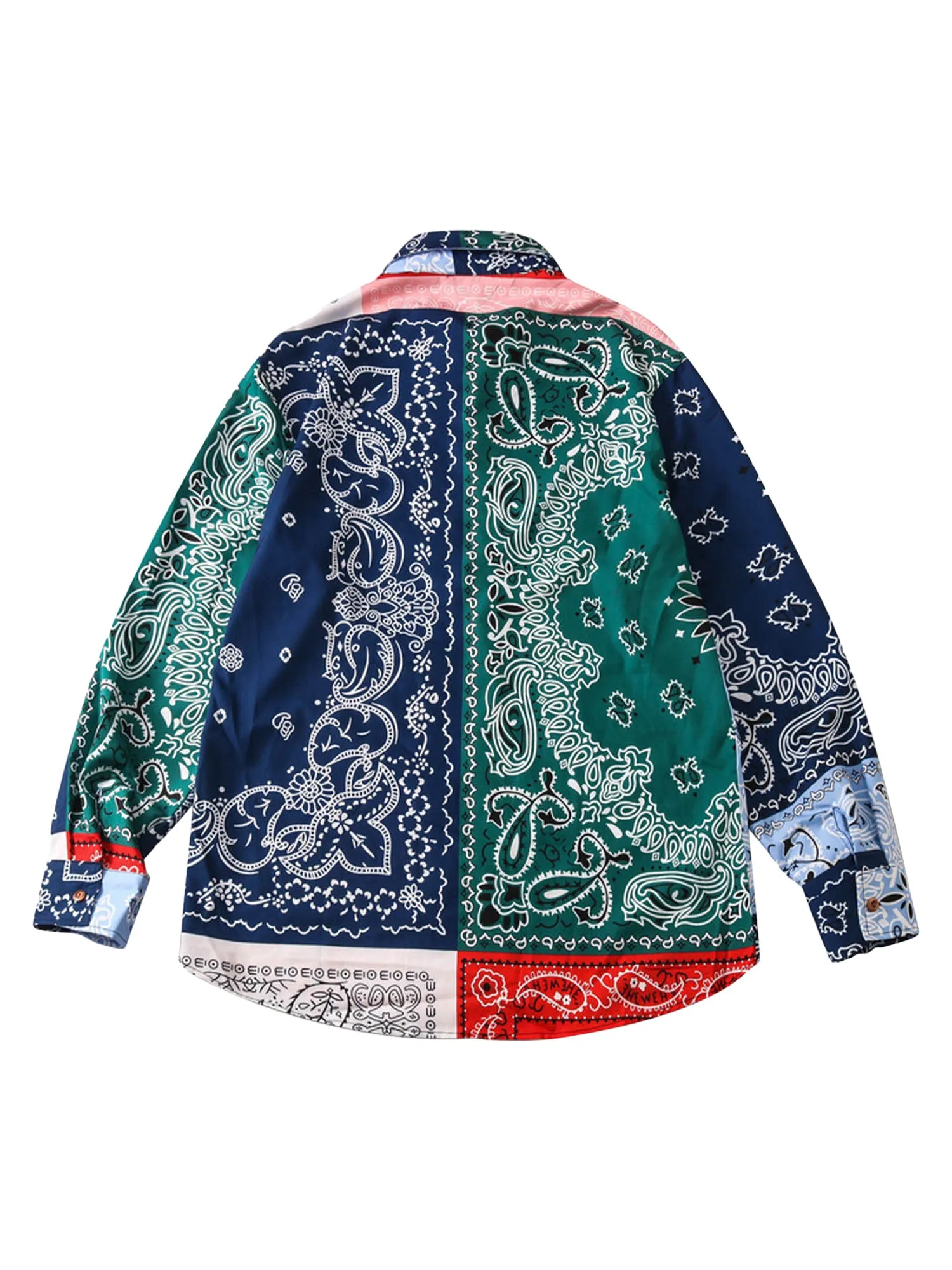 Thesupermade Street Retro Cashew Flower Rap Shirts sold by Thesupermade product image thumbnail 3