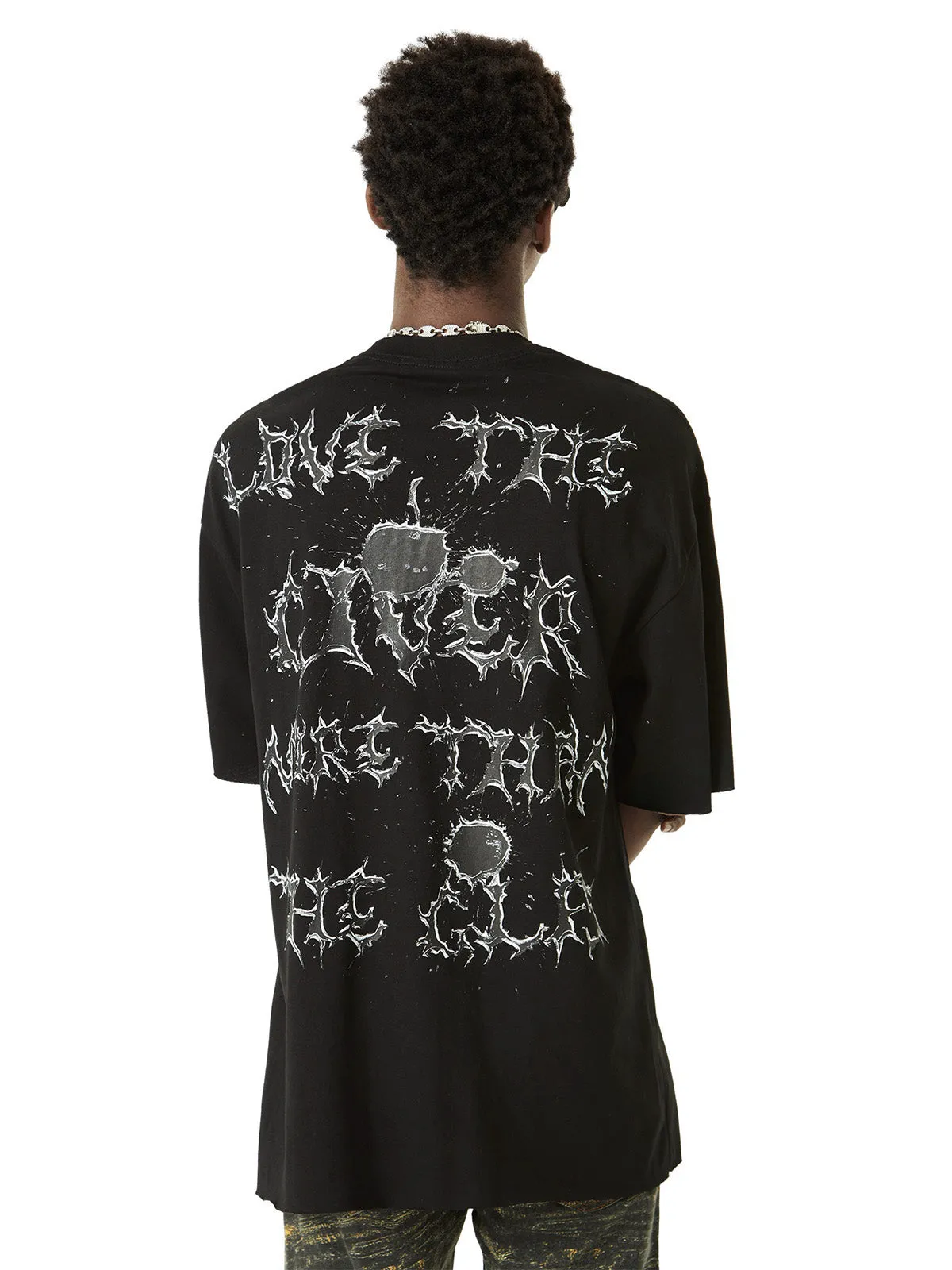 Thesupermade High Street Letter Print Short-sleeved T-shirt sold by Thesupermade product image thumbnail 5