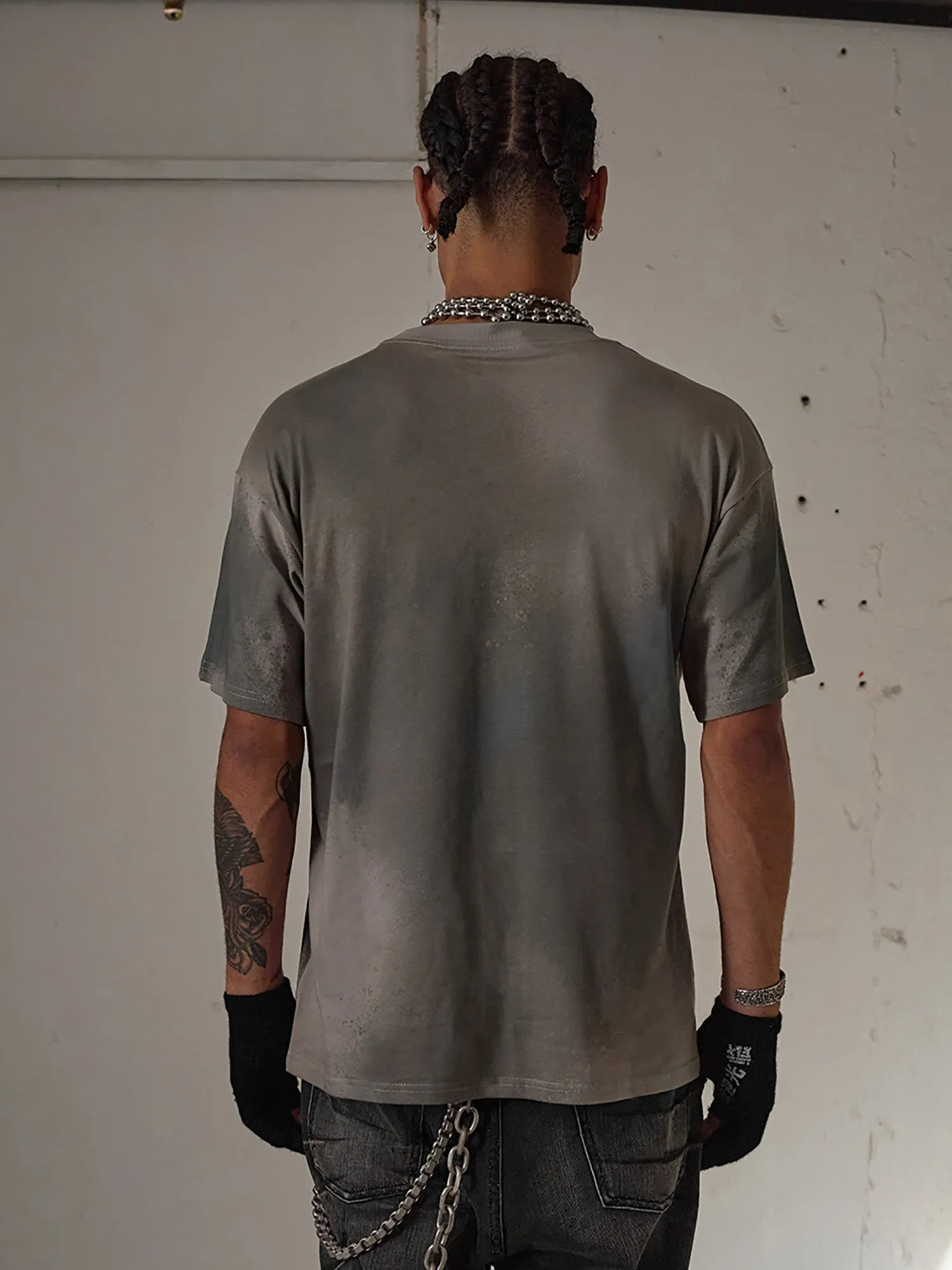 Thesupermade Graffiti Meteor Hammer Spray-painted T-shirt - 2111 sold by Thesupermade product image thumbnail 4