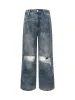 Thesupermade Street Hip-Hop Structured Ripped Washed Jeans sold by Thesupermade