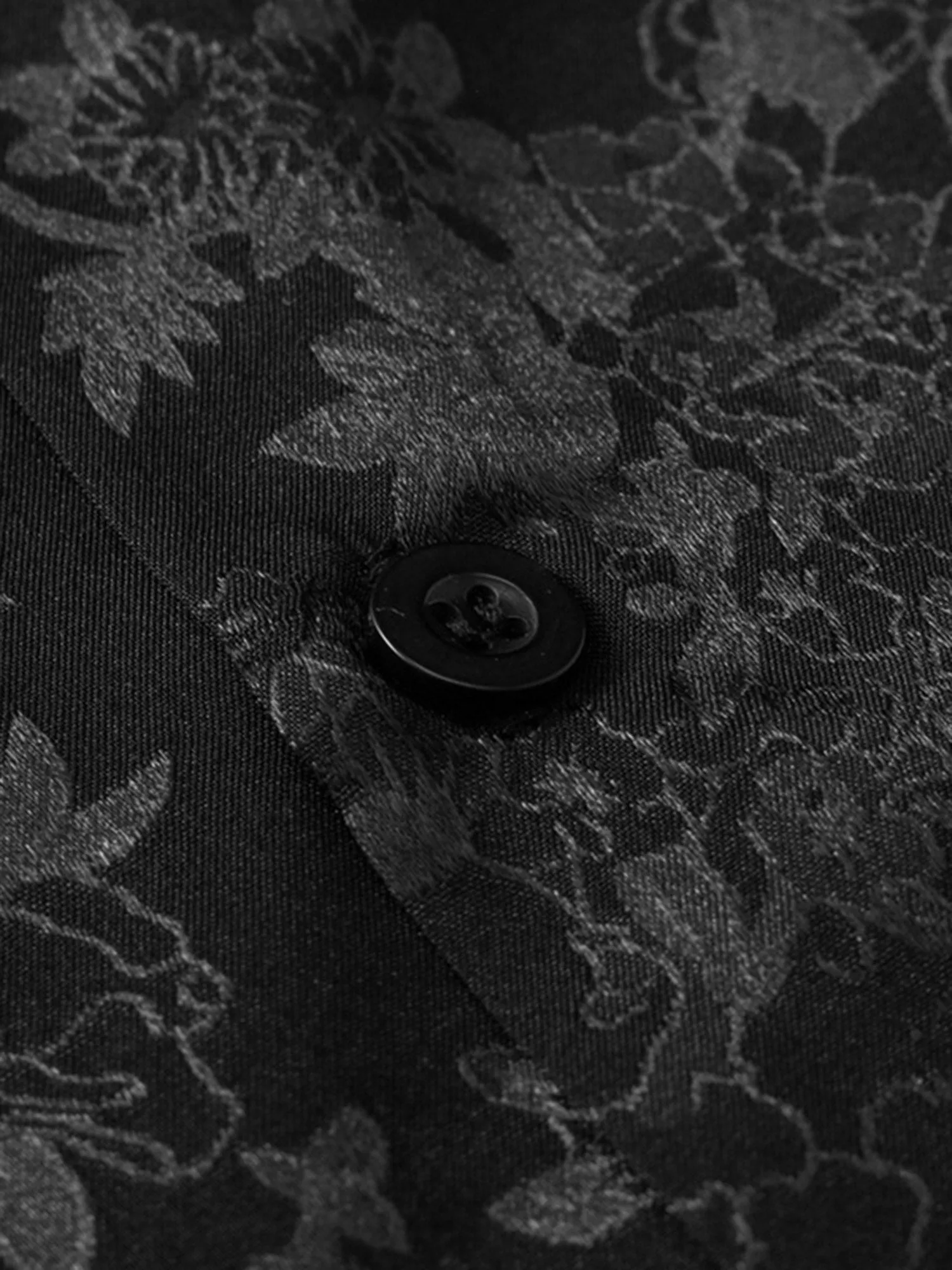 Thesupermade Leaves Pattern Black Vintage Shirts sold by Thesupermade product image thumbnail 3