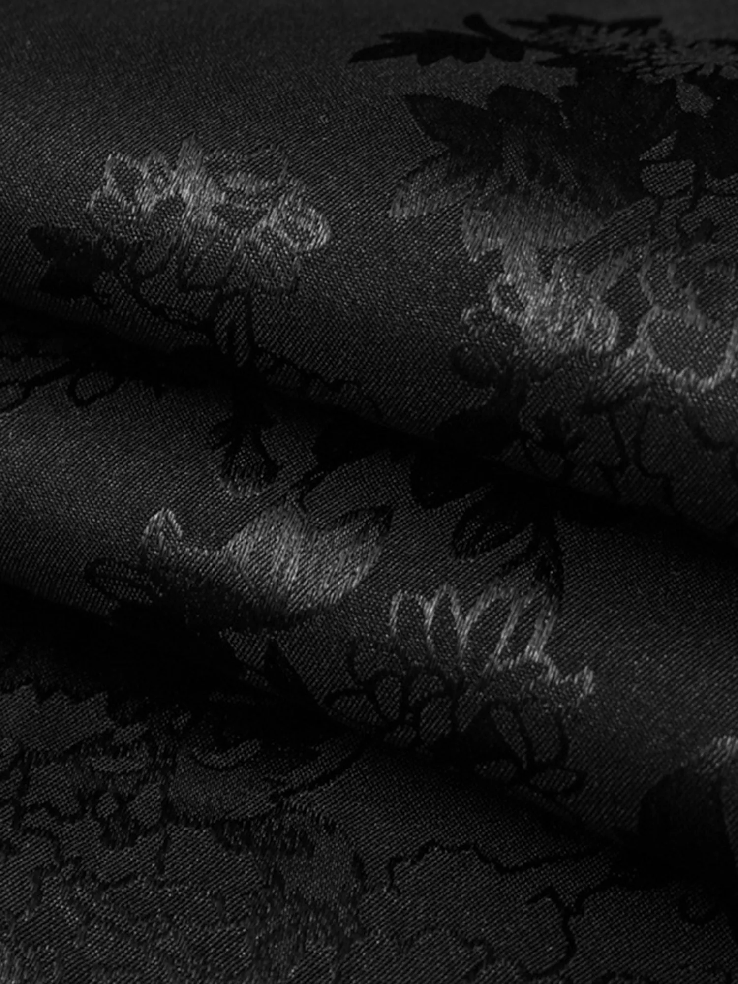 Thesupermade Leaves Pattern Black Vintage Shirts sold by Thesupermade product image thumbnail 5