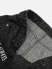 Thesupermade Letter Embroidery Hip-Hop Washed Jeans sold by Thesupermade