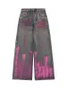 Thesupermade Graffiti Distressed Washed Baggy Jeans - 1886 sold by Thesupermade