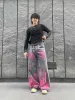 Thesupermade Graffiti Distressed Washed Baggy Jeans - 1886 sold by Thesupermade