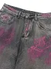 Thesupermade Graffiti Distressed Washed Baggy Jeans - 1886 sold by Thesupermade