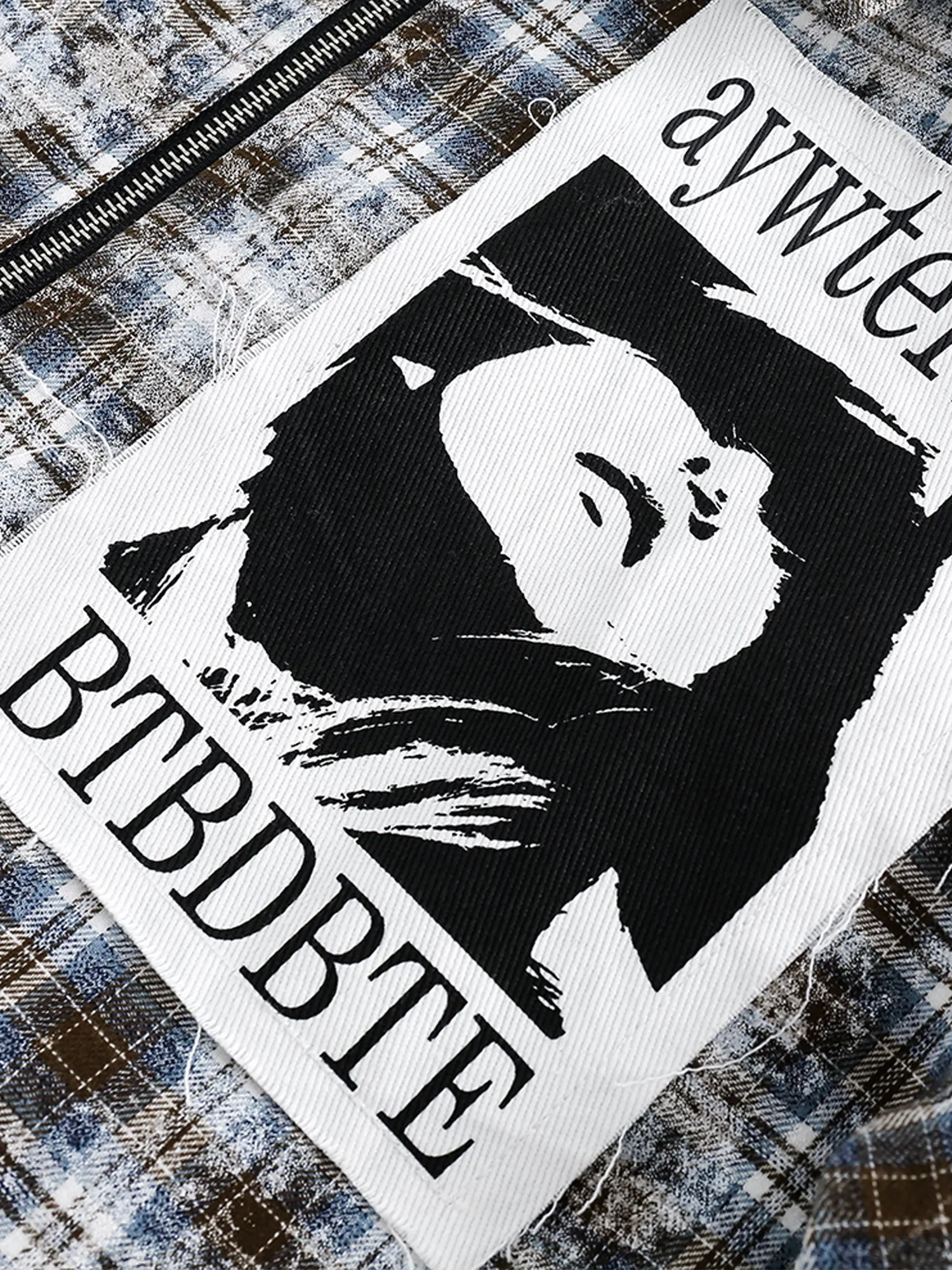 High Street Trendy Patchwork Design Long-sleeved Shirt sold by Thesupermade product image thumbnail 4