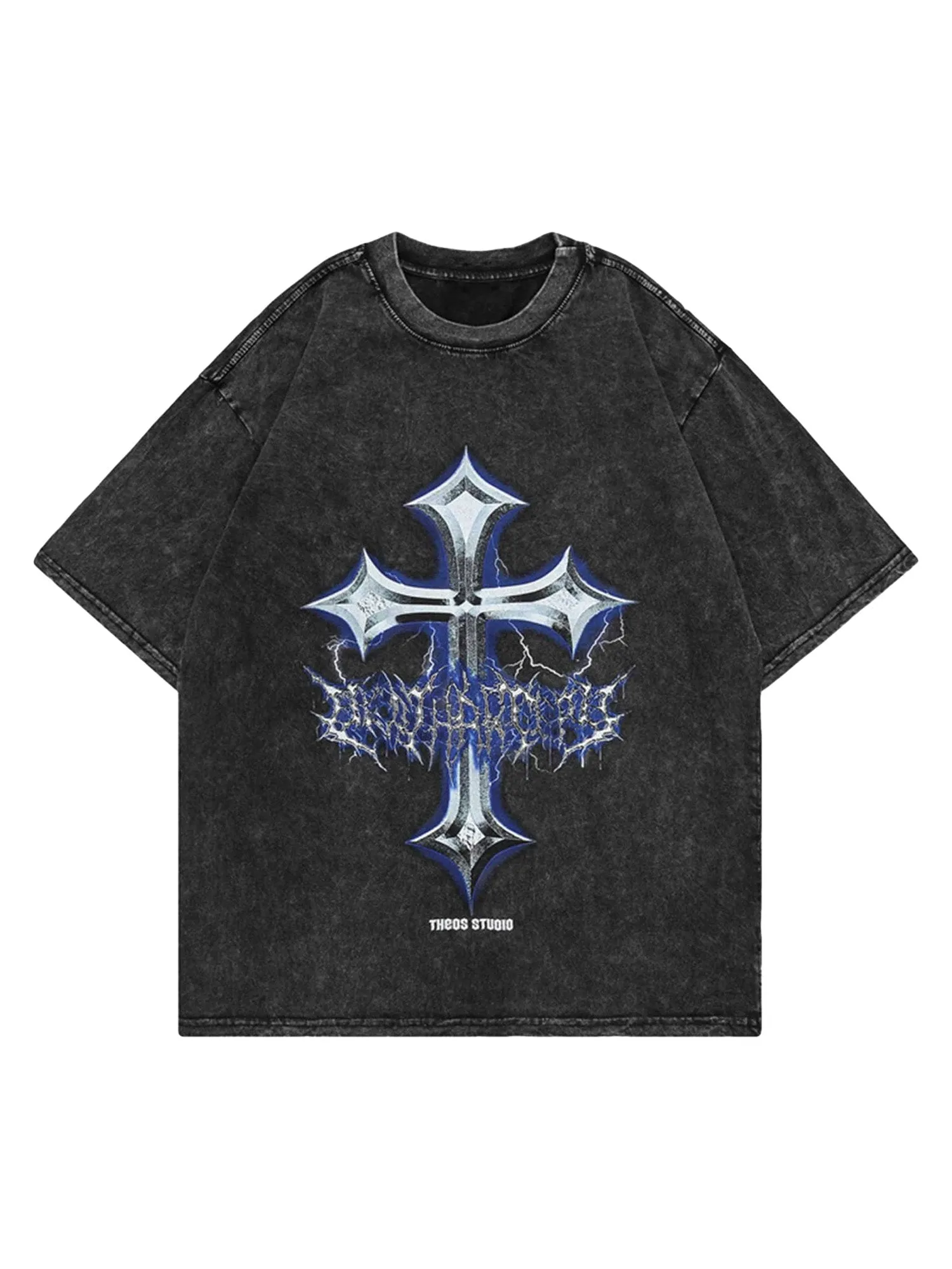 Thesupermade High Street Washed And Aged Loose T-Shirt sold by Thesupermade