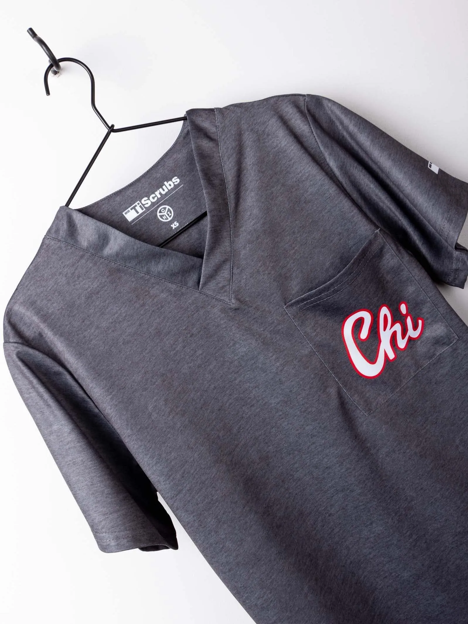 Men's "Chitown" Scrub Top sold by TiScrubs product image thumbnail 3