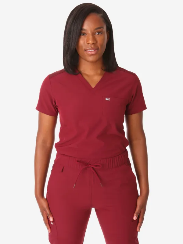 Women's Tuckable One-Pocket Scrub Top sold by TiScrubs