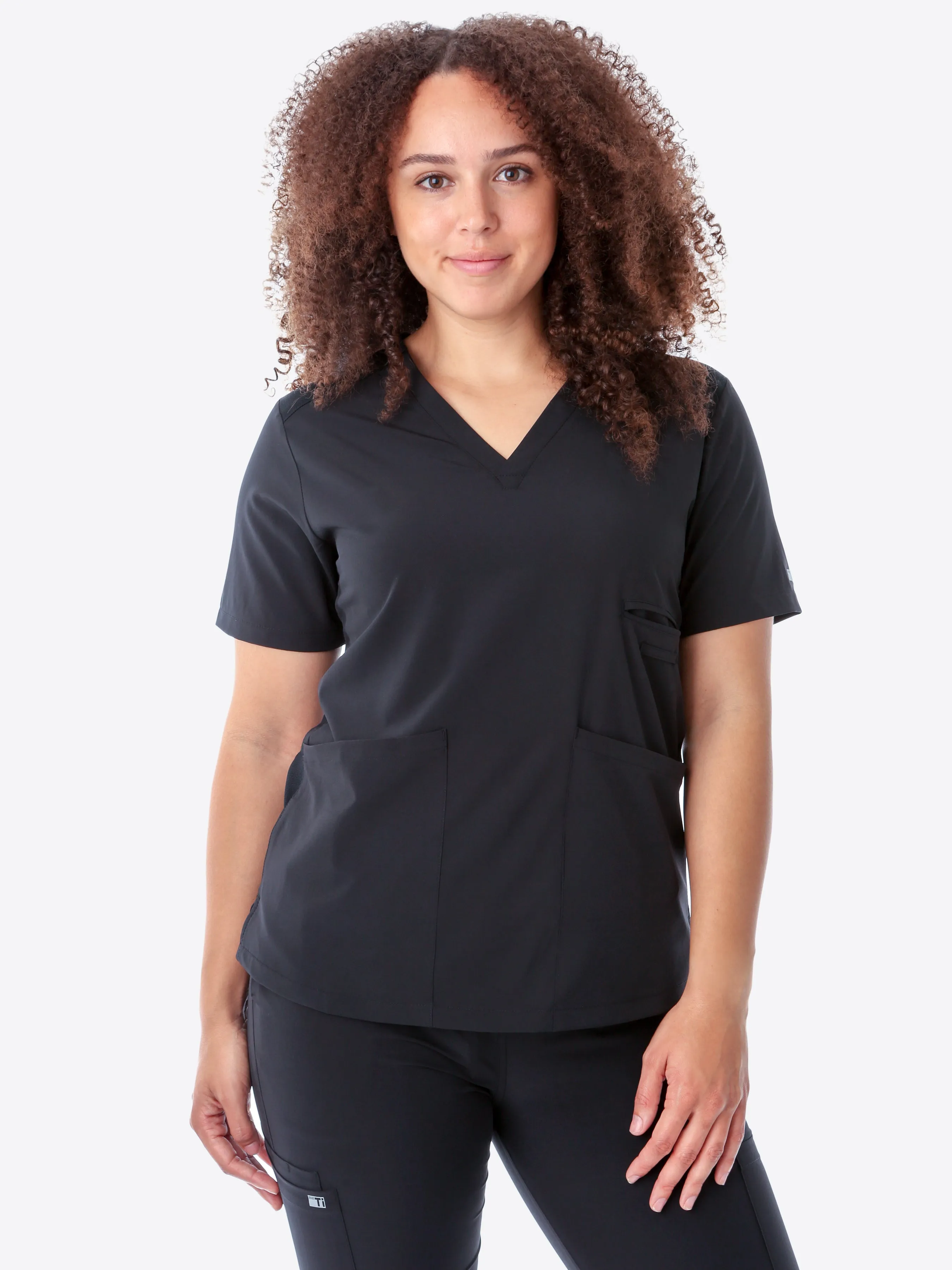 Women's Four-Pocket Scrub Top sold by TiScrubs product image thumbnail 4