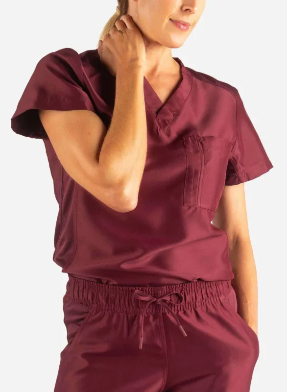 Women's Tuckable Scrub Top sold by TiScrubs