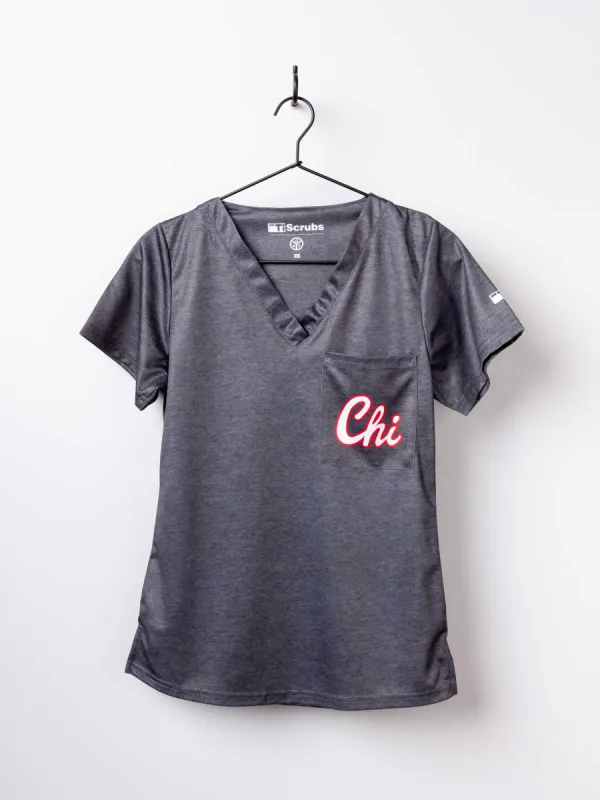 Women's "Chitown" Scrub Top made by TiScrubs