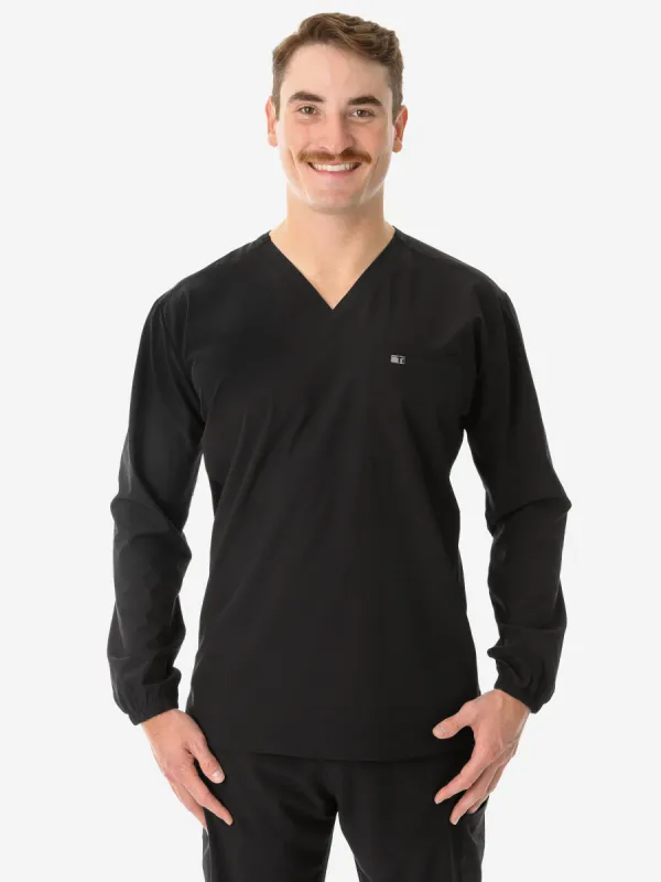 Men's Long-Sleeve Scrub Top sold by TiScrubs