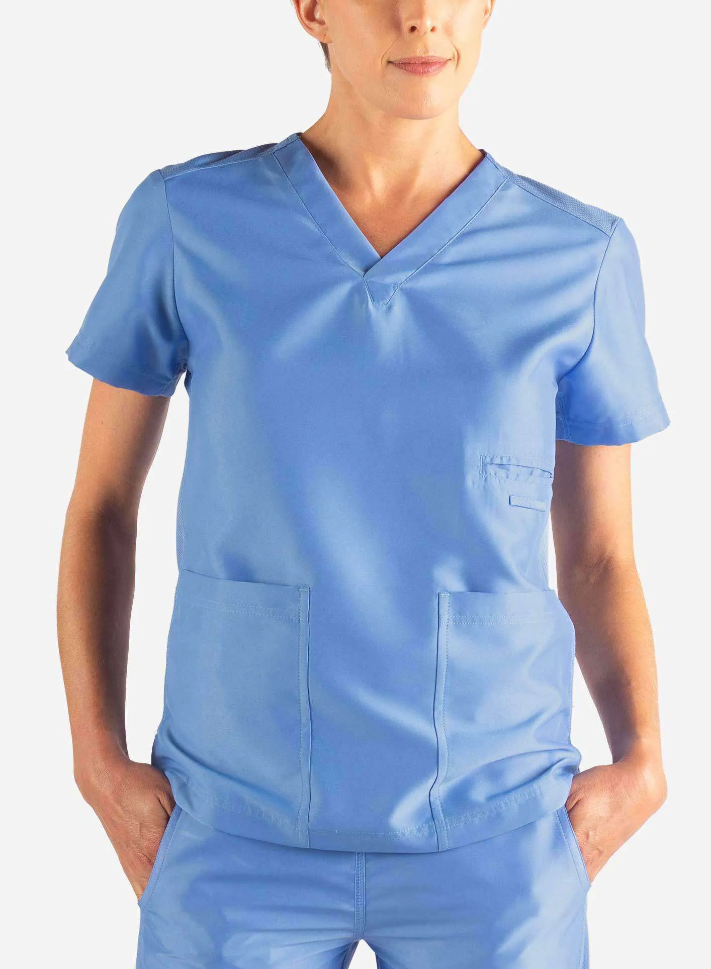 Women's 2 Pocket Scrub Top sold by TiScrubs product image thumbnail 3