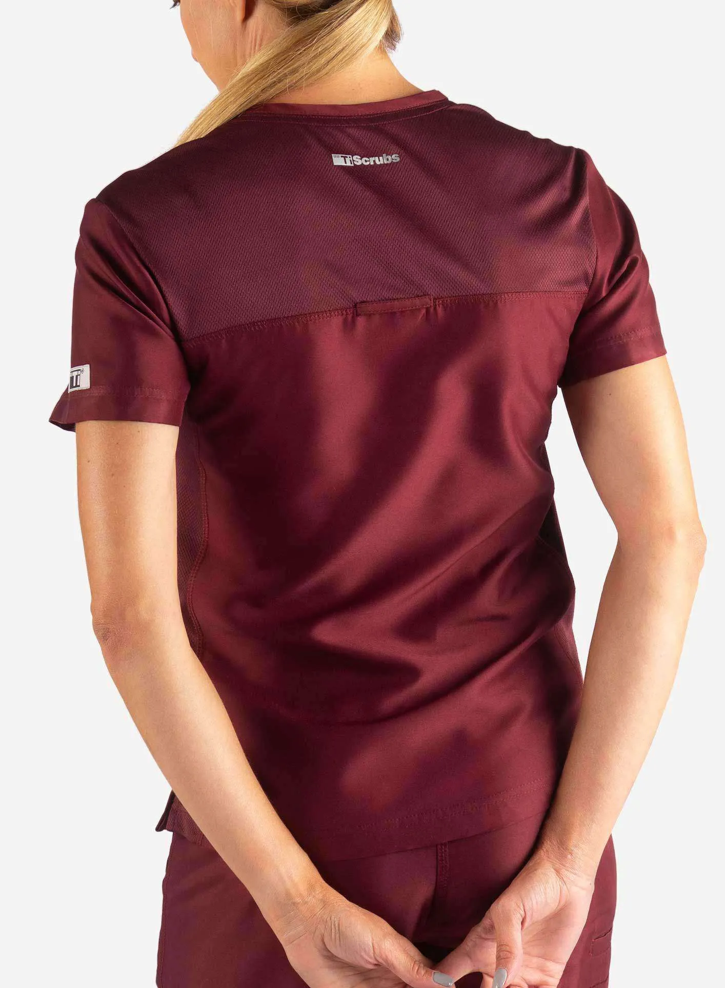 Women's 2 Pocket Scrub Top sold by TiScrubs product image thumbnail 2