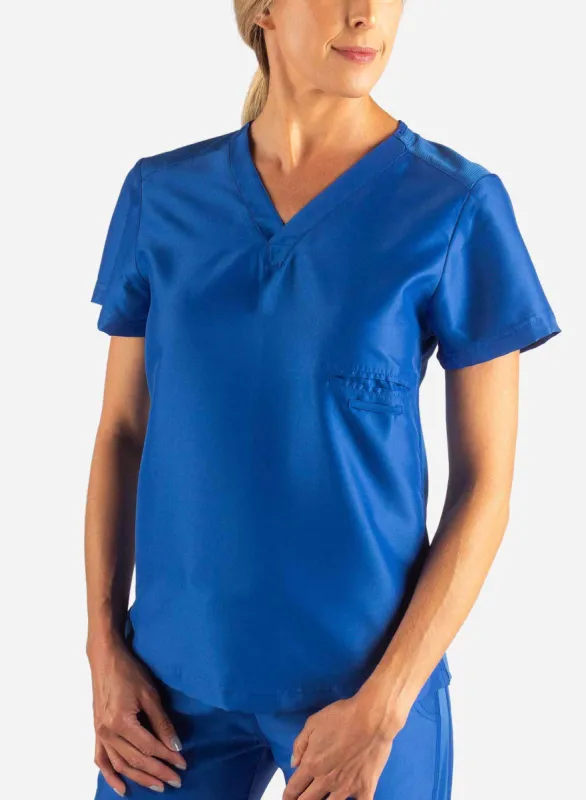 Women's Fitted Scrub Top sold by TiScrubs