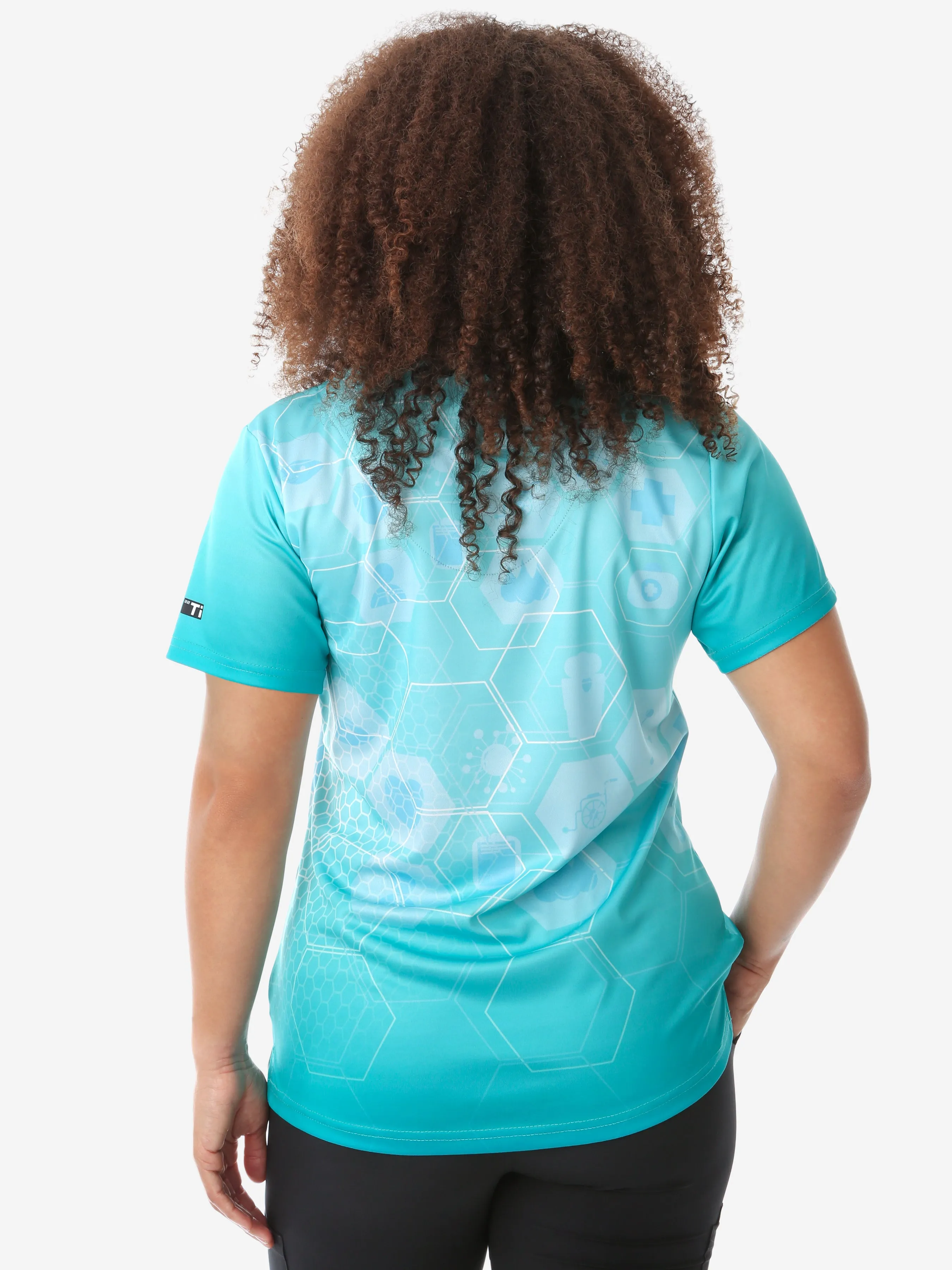 Women's "You Matter, We Care" Scrub Top sold by TiScrubs product image thumbnail 5