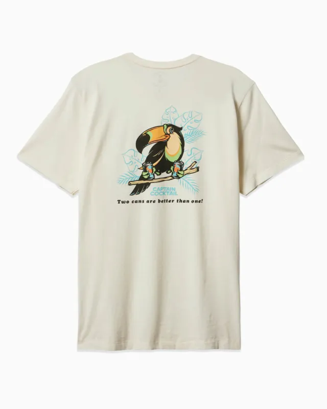 Two Cans | Short Sleeve T-Shirt sold by Toes On The Nose