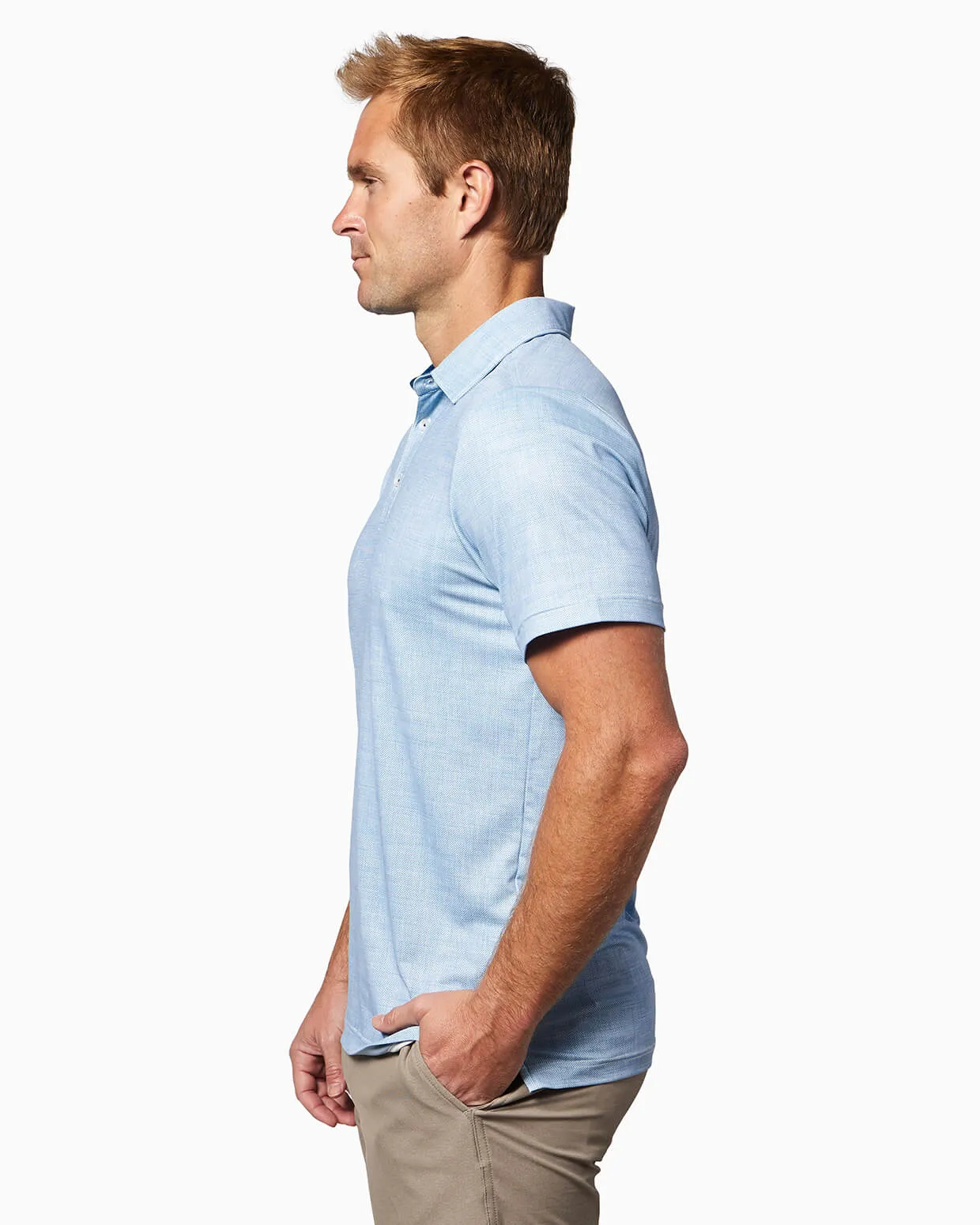 Clubhouse Polo | Light Blue Texture sold by Toes On The Nose product image thumbnail 5