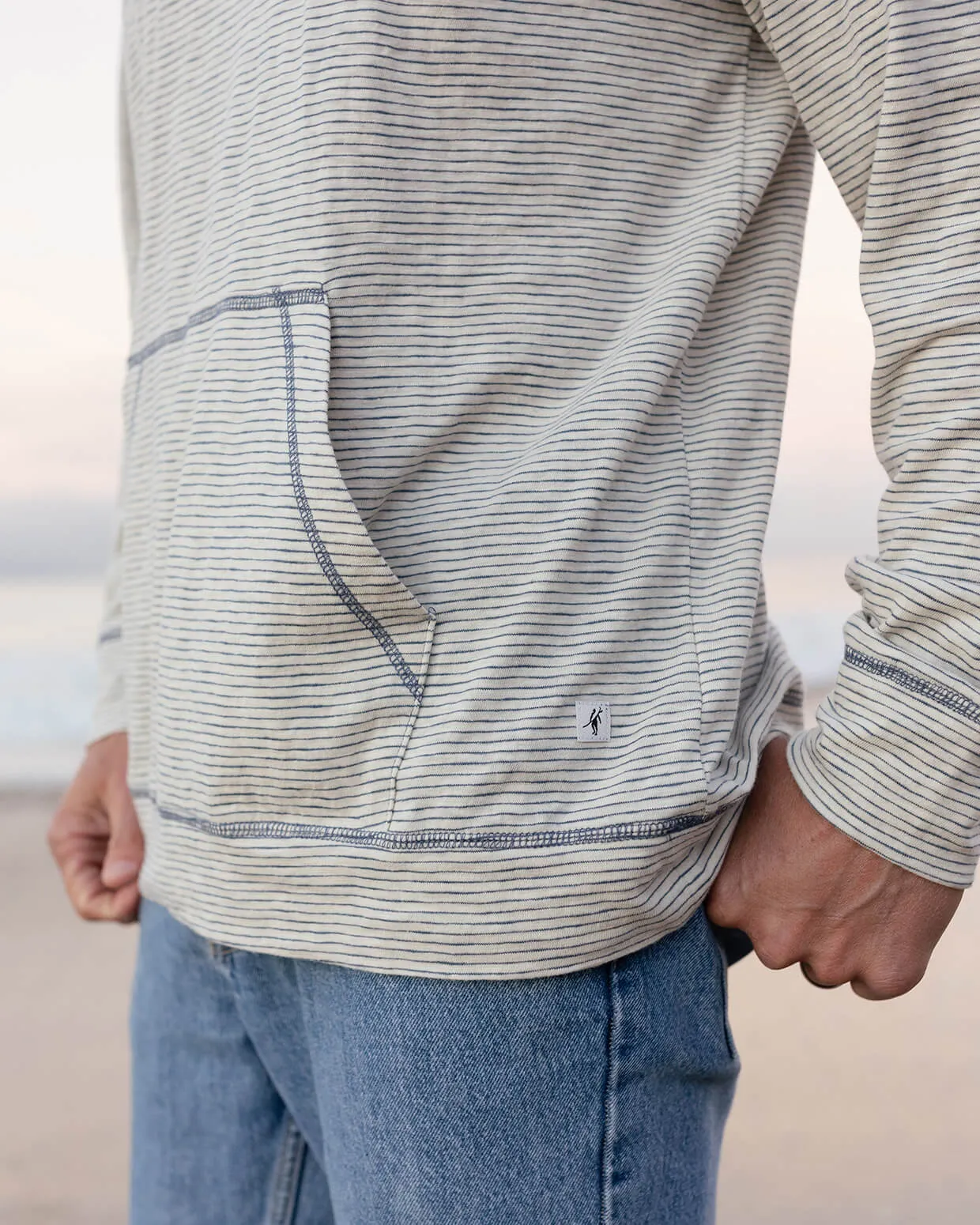 Topside Hoodie | Natural Stripe sold by Toes On The Nose product image thumbnail 2