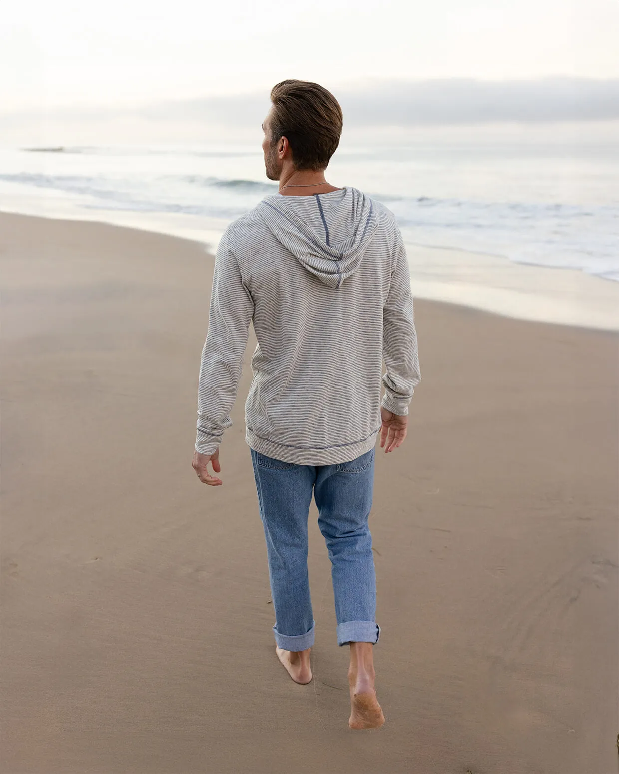 Topside Hoodie | Natural Stripe sold by Toes On The Nose product image thumbnail 3