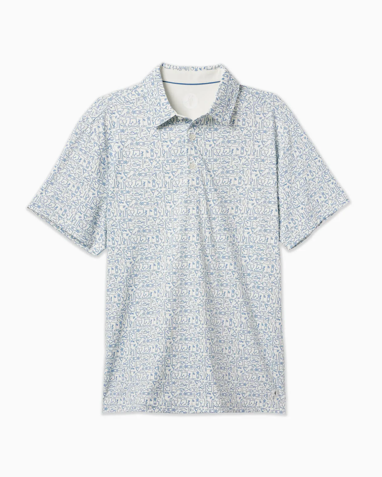 Clubhouse Polo | White Tee Time sold by Toes On The Nose