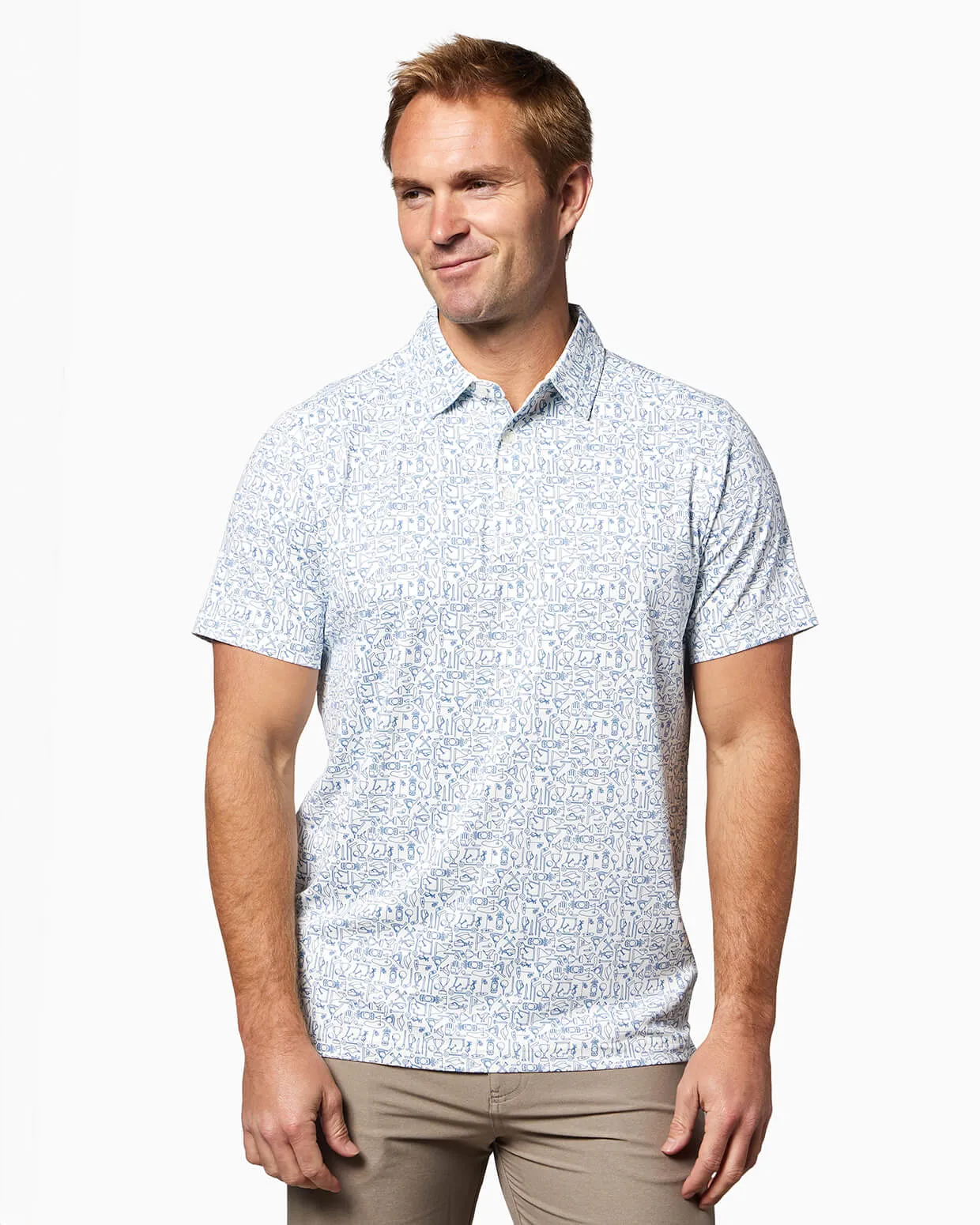 Clubhouse Polo | White Tee Time sold by Toes On The Nose product image thumbnail 3