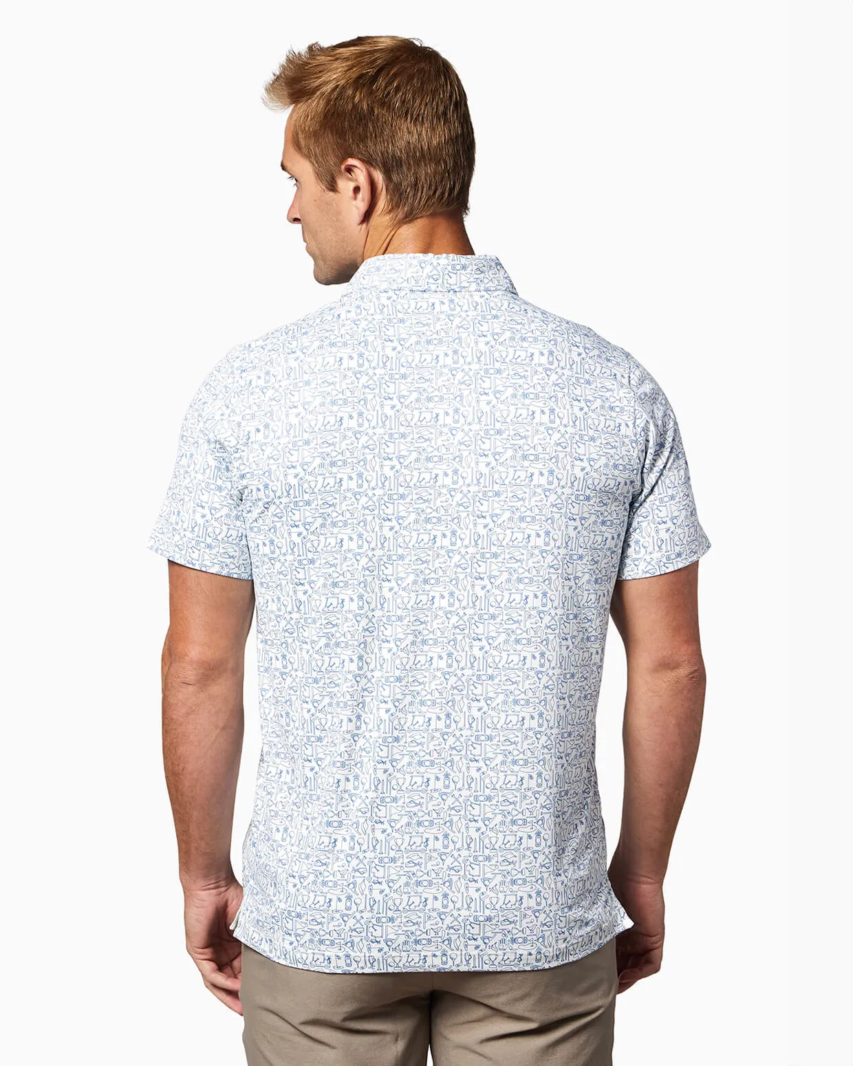 Clubhouse Polo | White Tee Time sold by Toes On The Nose product image thumbnail 5