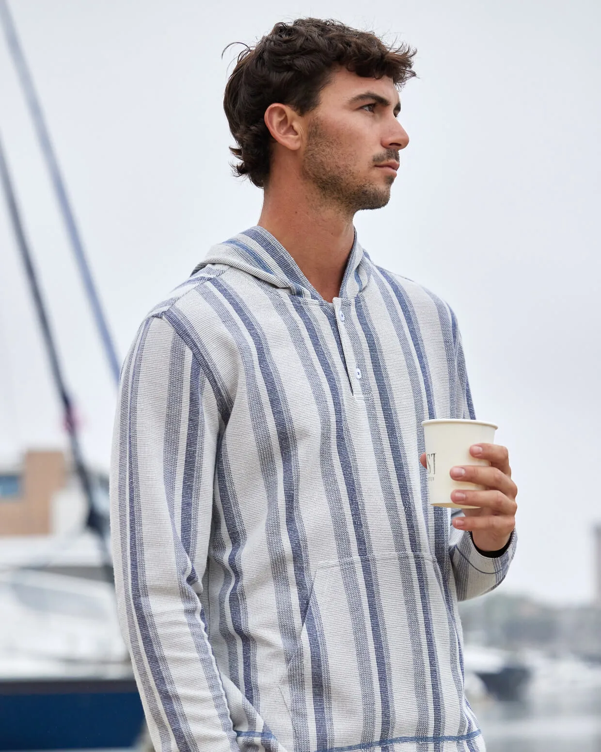 Tides Hoodie | Natural Stripe sold by Toes On The Nose product image thumbnail 2