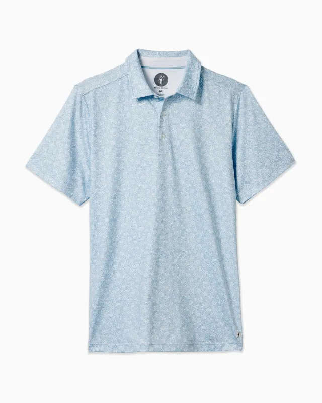 Clubhouse Polo | Sky Blue Floral sold by Toes On The Nose