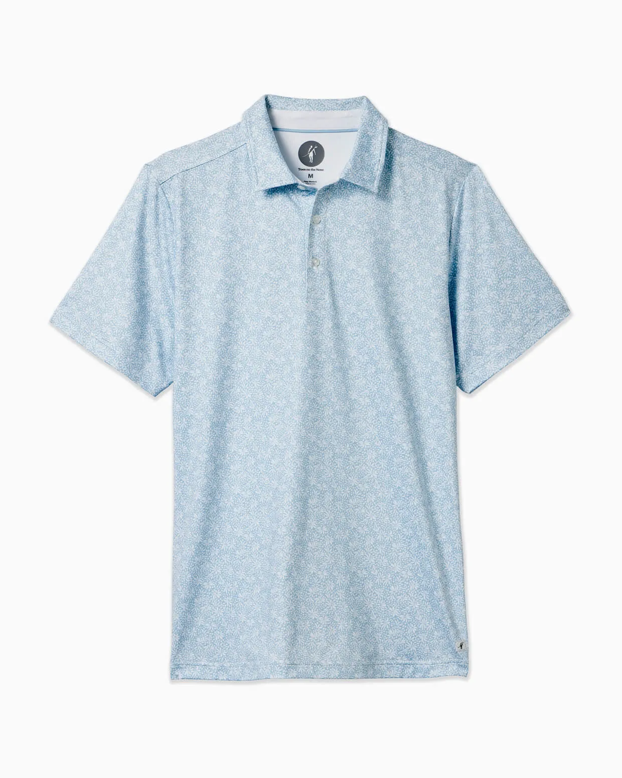Clubhouse Polo | Sky Blue Floral sold by Toes On The Nose