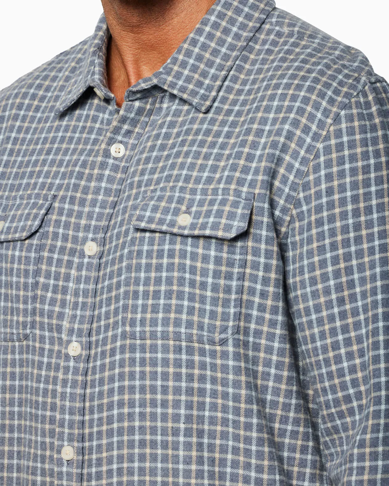 Alder Flannel | Grey Heather sold by Toes On The Nose product image thumbnail 4