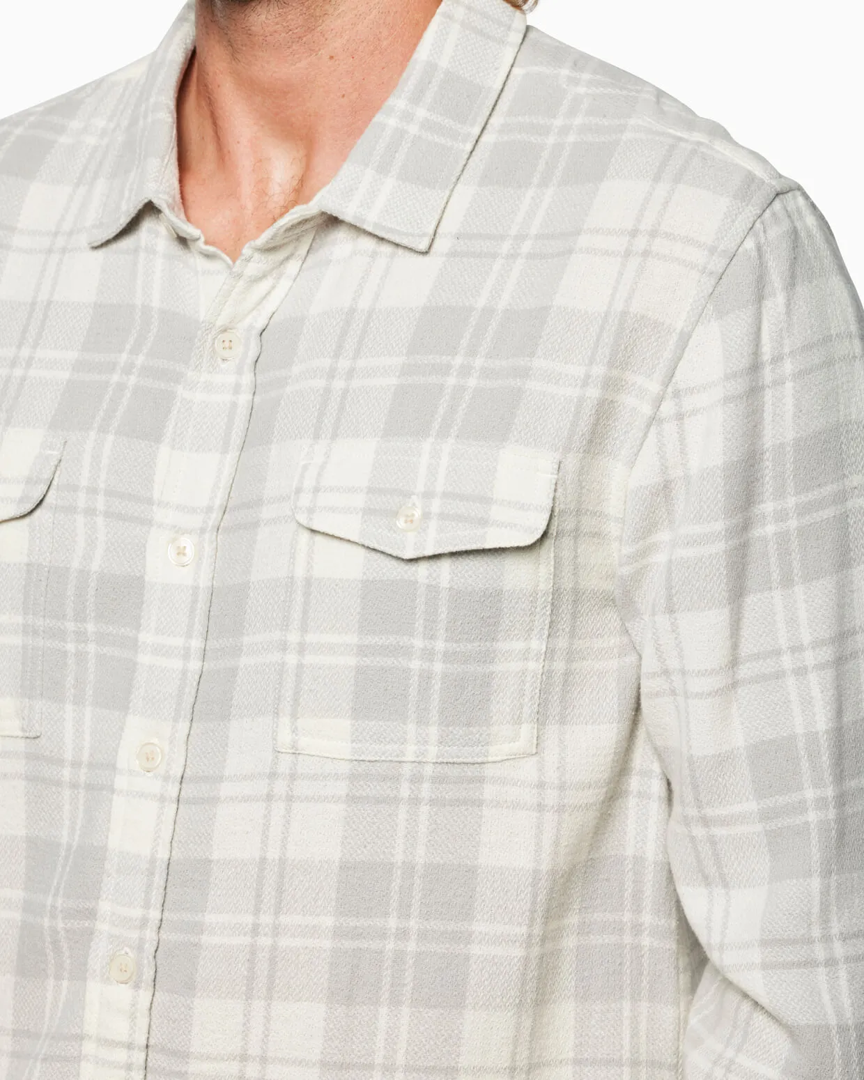 Oakmont Flannel | Vintage White sold by Toes On The Nose product image thumbnail 4