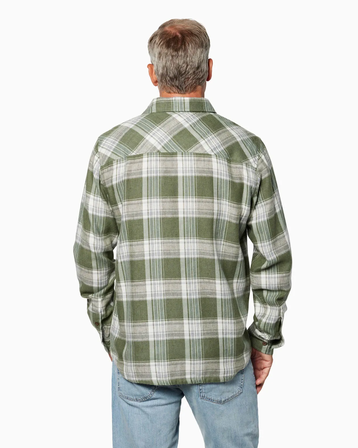 Monarch Flannel | Olive Plaid sold by Toes On The Nose product image thumbnail 5