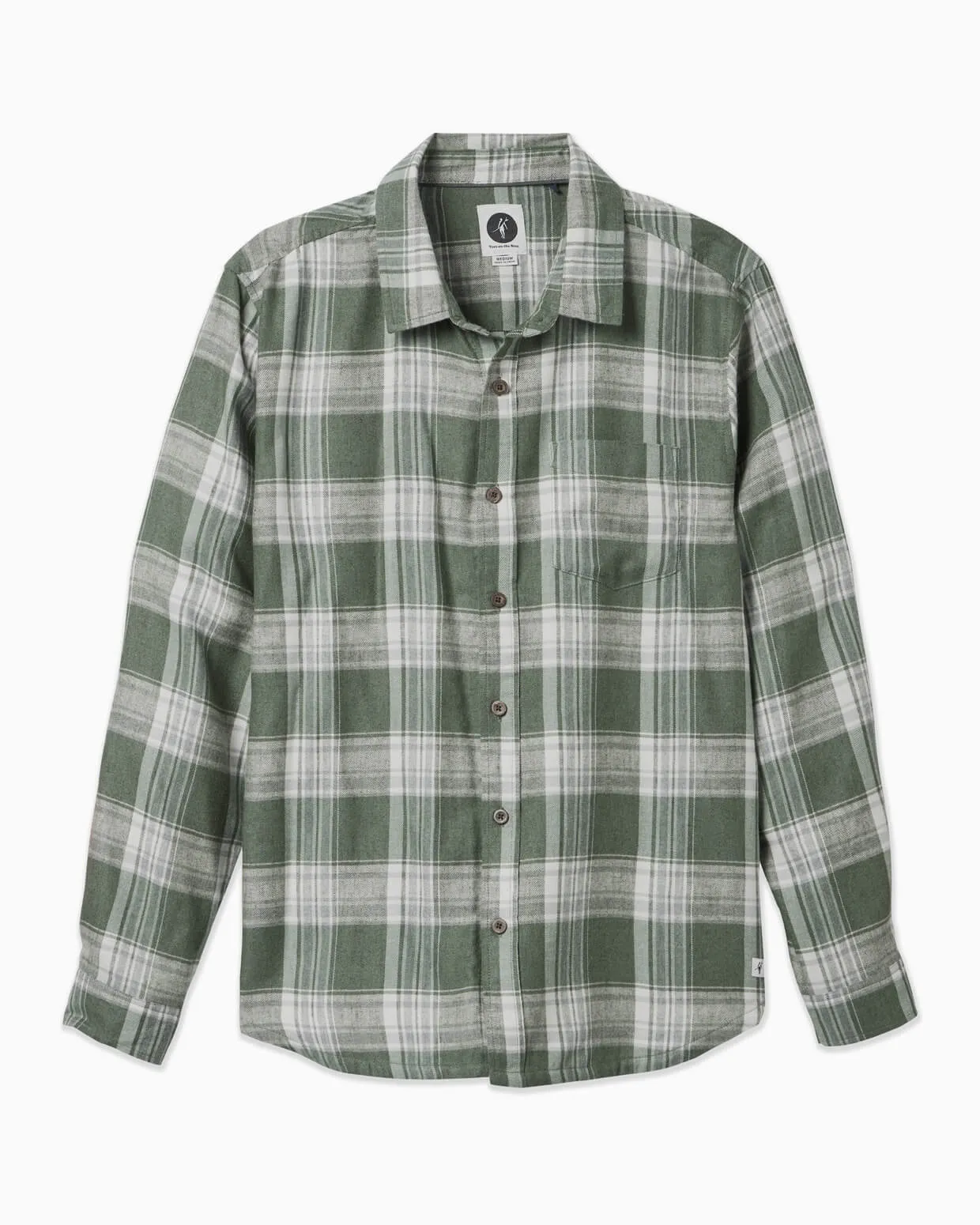 Monarch Flannel | Olive Plaid sold by Toes On The Nose