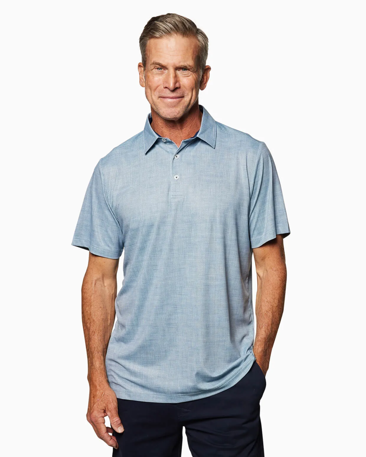 Clubhouse Polo | Storm Texture sold by Toes On The Nose product image thumbnail 3