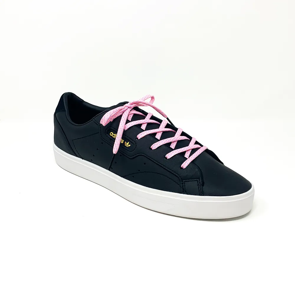 Pink & Light Blue Flat Ticked Sneaker Laces sold by Whiskers Laces product image thumbnail 5