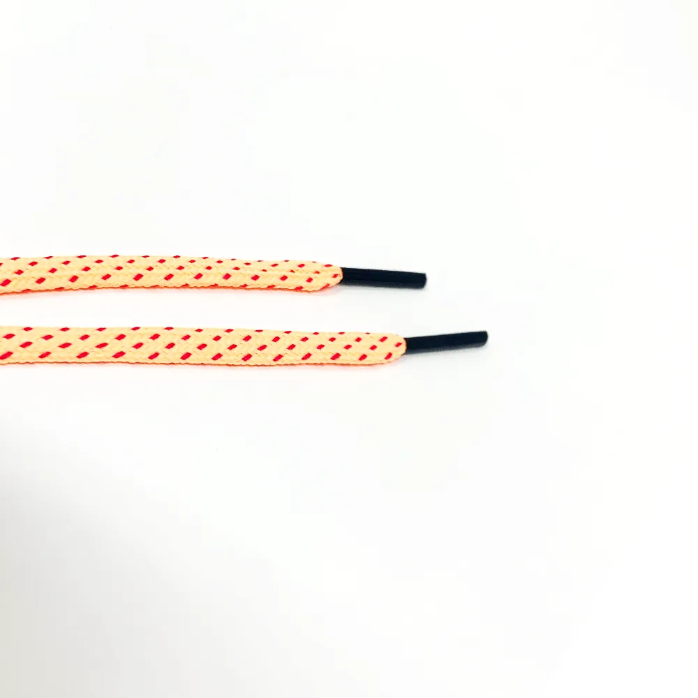 Peach & Fuchsia Flat Ticked Sneaker Laces sold by Whiskers Laces product image thumbnail 3