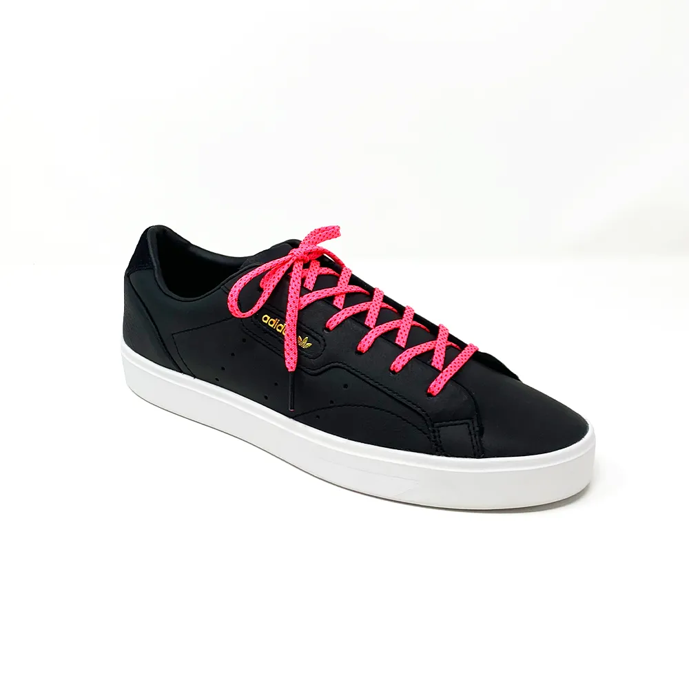 Neon Pink & Red Flat Ticked Sneaker Laces sold by Whiskers Laces product image thumbnail 4