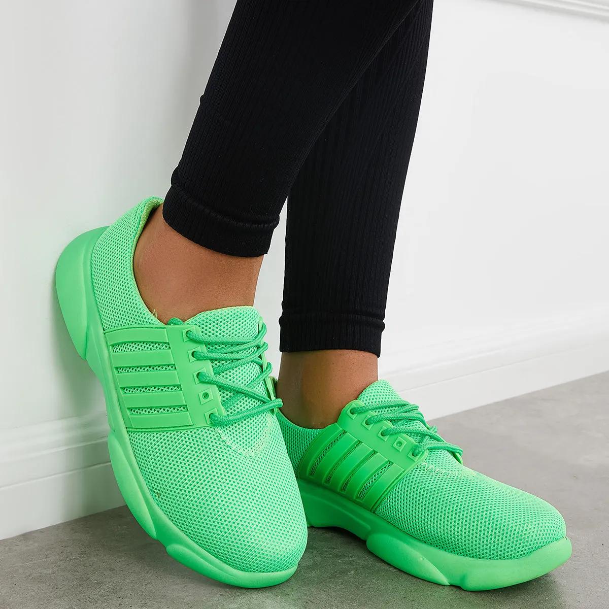 Breathable Knit Mesh Slip on Sneakers Lightweight Athletic Shoes sold by Tinstree product image thumbnail 3