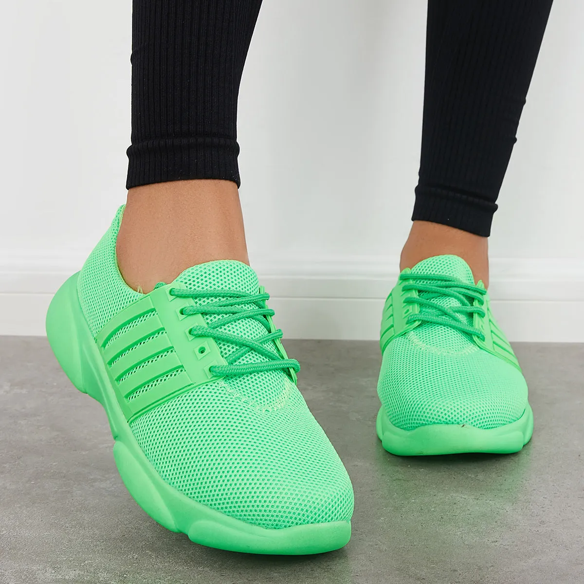 Breathable Knit Mesh Slip on Sneakers Lightweight Athletic Shoes sold by Tinstree product image thumbnail 2