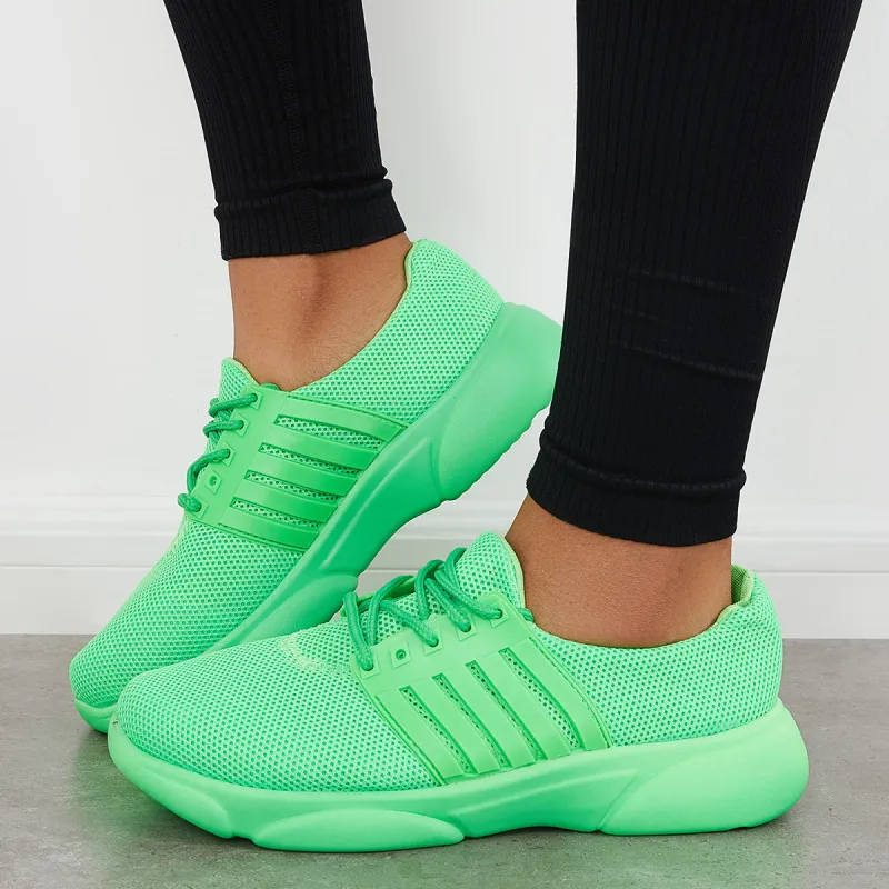 Breathable Knit Mesh Slip on Sneakers Lightweight Athletic Shoes sold by Tinstree