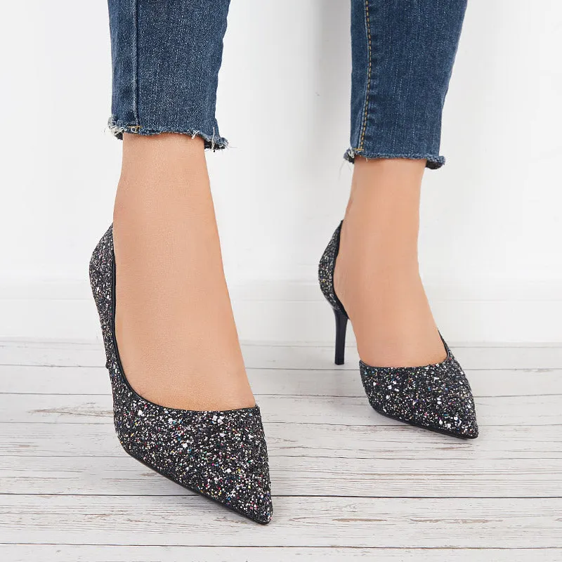 Rhinestone Stilettos High Heel Pumps Pointed Toe Party Shoes sold by Tinstree product image thumbnail 3