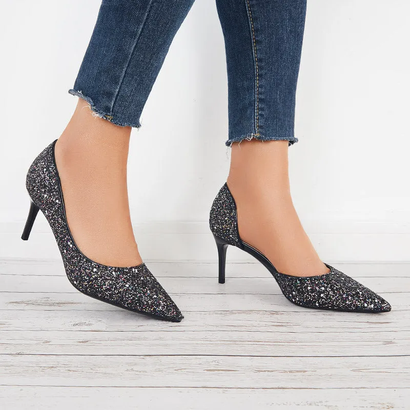 Rhinestone Stilettos High Heel Pumps Pointed Toe Party Shoes sold by Tinstree product image thumbnail 4