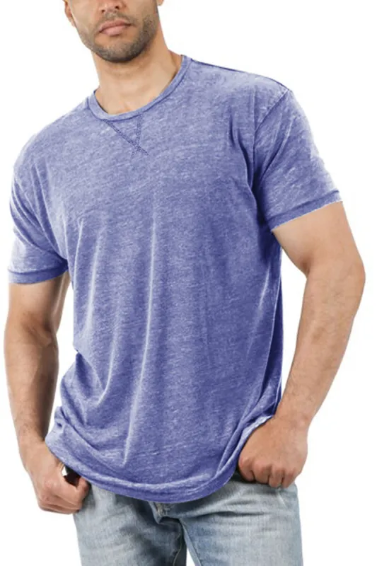 Tongmingyun Herren T Shirt, Basic Mit Rundhals Einfarbig Slim fit Kurzarm Casual Top für Männer, Sport Trainingsshirt Men sold by Tinstree