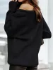 Women Casual Long Sleeve Sweaters Crewneck Ribbed Knit Pullover Loose Fit Jumper sold by Tinstree