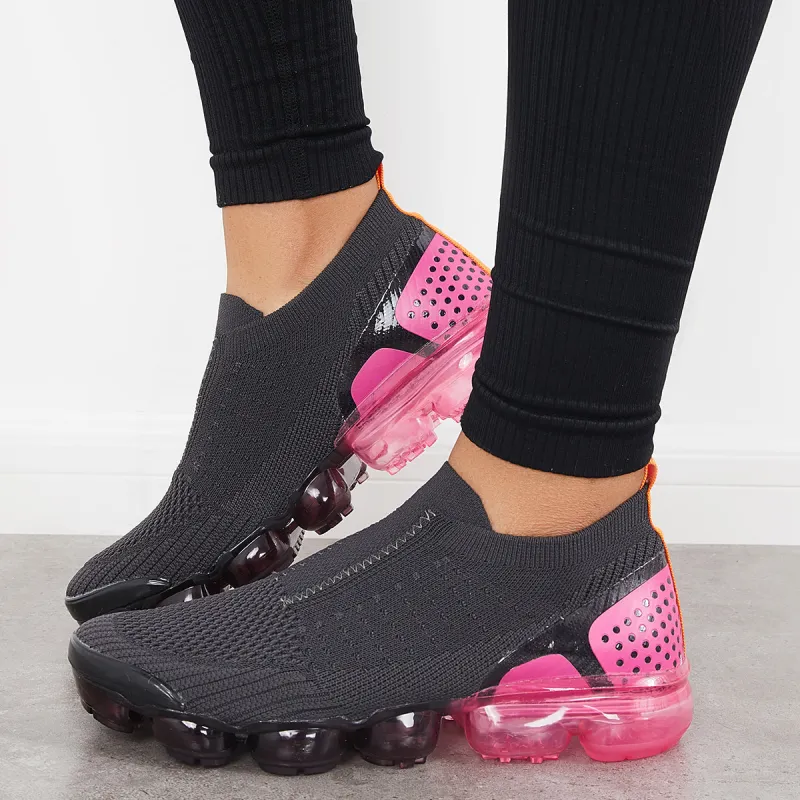 Breathable Air Cushion Mesh Sneakers Slip on Walking Shoes sold by Tinstree